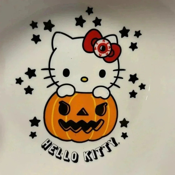 Hello Kitty Halloween Jack-o’-lantern Serving Dish Bowl NEW 2024 Viral - Picture 2 of 9